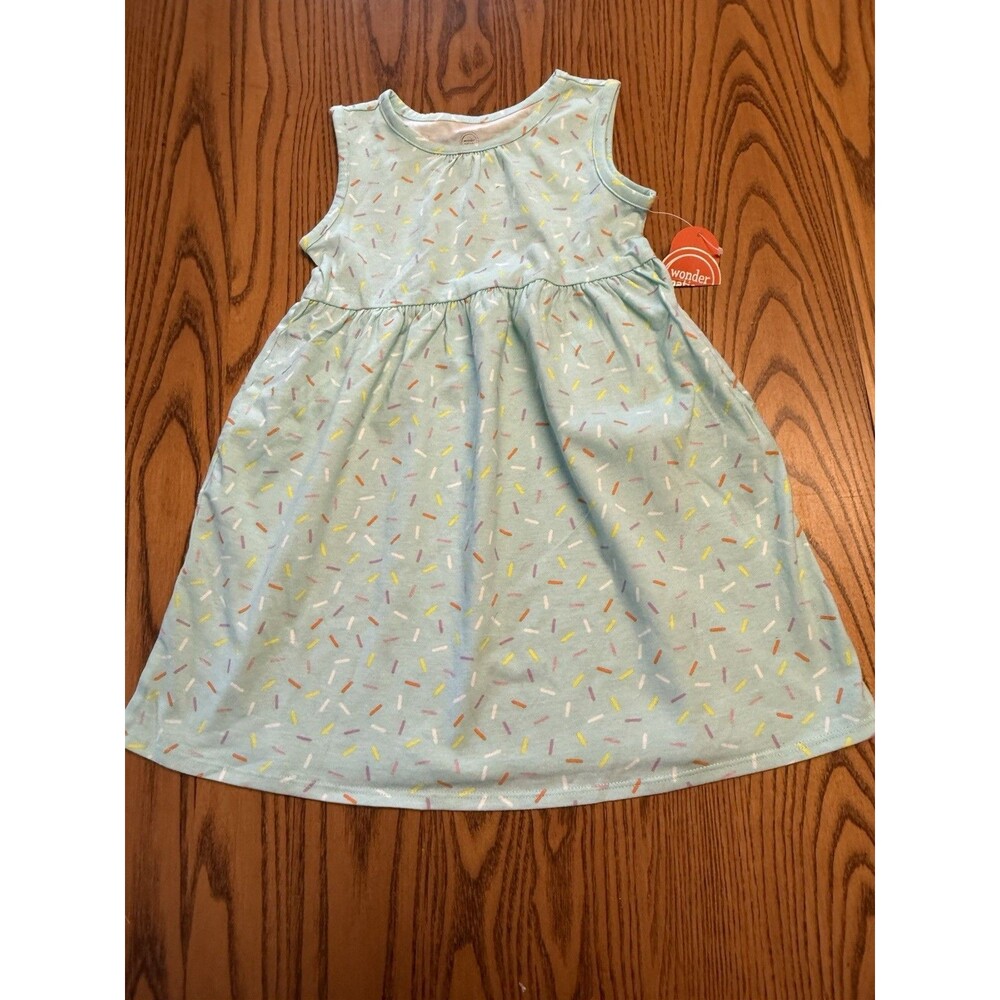 One Nation Sleeveless Summer Sundress with side pockets Sz 4T New